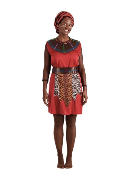 Disfarce Massai Feminino Tamanho M - de alta qualidade, ideal para carnaval, festas temáticas e eventos especiais